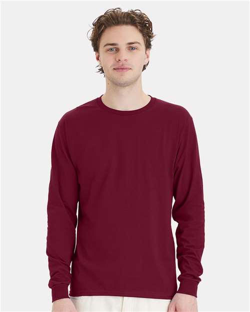Essential-T Long Sleeve T-Shirt - Athletic Cardinal
