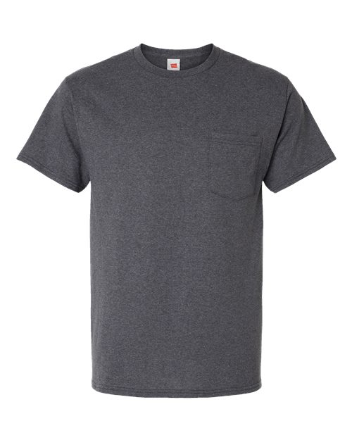 Essential-T Pocket T-Shirt - Charcoal Heather