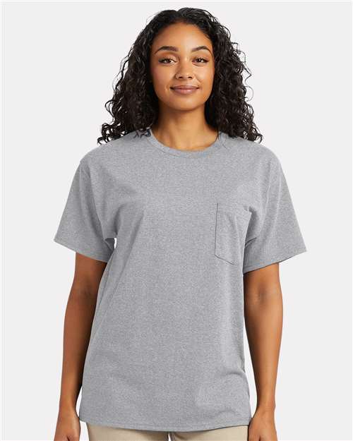 Essential-T Pocket T-Shirt - Light Steel