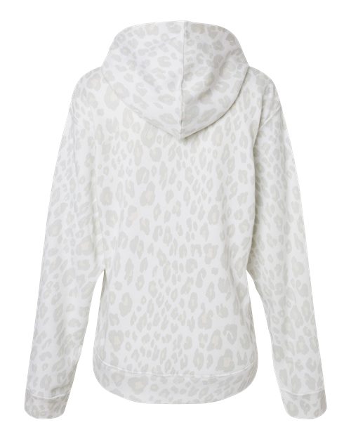 Men's Triblend Fleece Hooded Sweatshirt - Snow Leopard Triblend