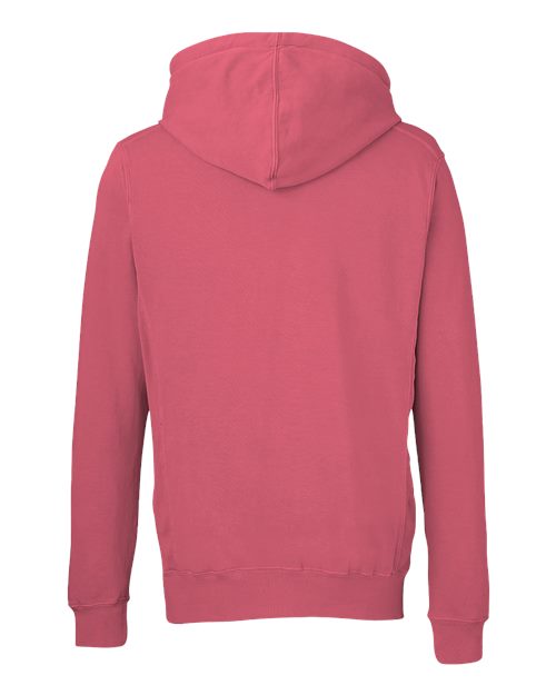 Unisex Pigment-Dyed Fleece Hooded Sweatshirt - Garnet