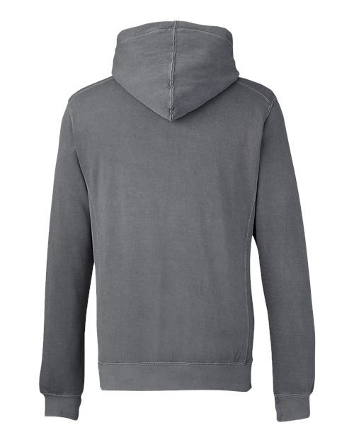 Unisex Pigment-Dyed Fleece Hooded Sweatshirt - Lead