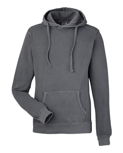 Unisex Pigment-Dyed Fleece Hooded Sweatshirt - Lead