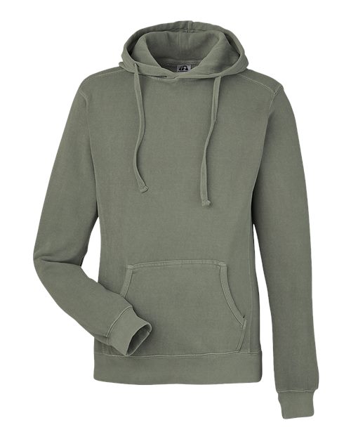 Unisex Pigment-Dyed Fleece Hooded Sweatshirt - Spruce