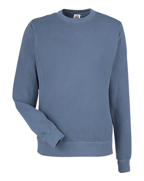 Unisex Pigment-Dyed Fleece Crewneck Sweatshirt - Denim