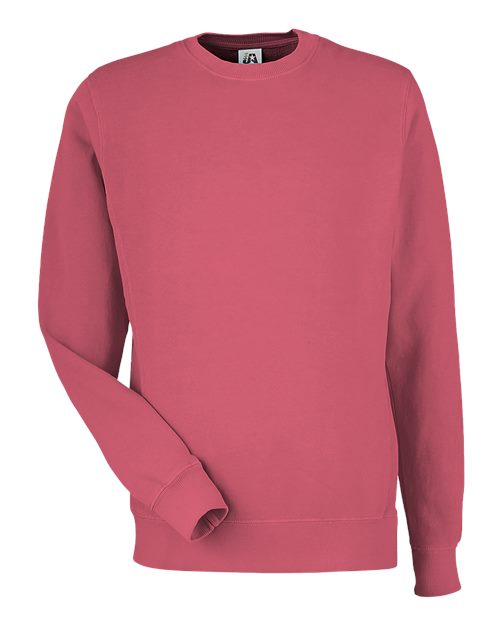 Unisex Pigment-Dyed Fleece Crewneck Sweatshirt - Garnet