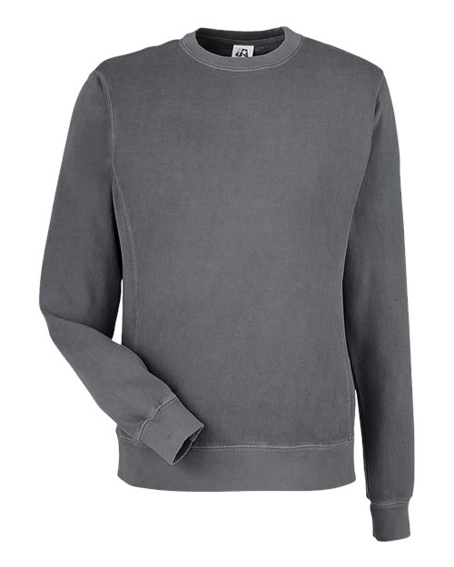 Unisex Pigment-Dyed Fleece Crewneck Sweatshirt - Lead