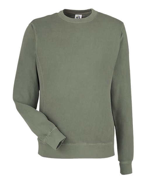 Unisex Pigment-Dyed Fleece Crewneck Sweatshirt - Spruce