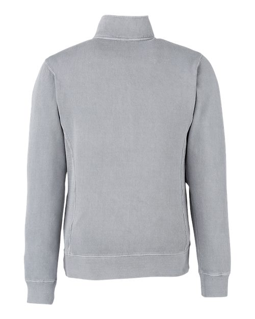 Unisex Pigment-Dyed Fleece Quarter-Zip Pullover - Cloud