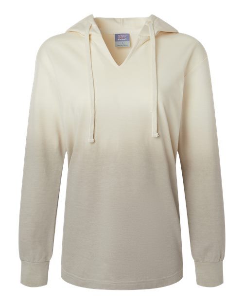 Women's French Terry Ombré Hooded Sweatshirt - Ecru/ Atmosphere