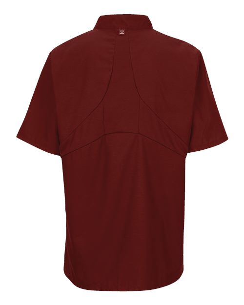Women's Mimix™ Short Sleeve Chef Coat with OilBlok - Fireball Red
