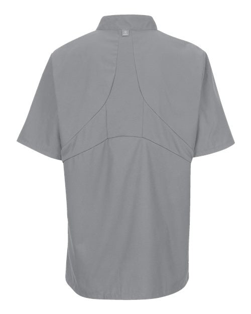 Women's Mimix™ Short Sleeve Chef Coat with OilBlok - Grey