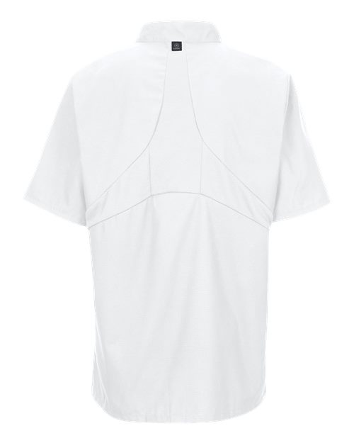 Women's Mimix™ Short Sleeve Chef Coat with OilBlok - White