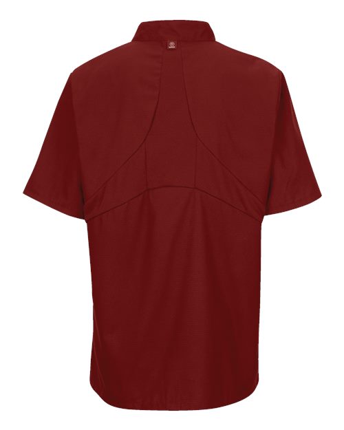 Mimix™ Short Sleeve Chef Coat with OilBlok - Fireball Red