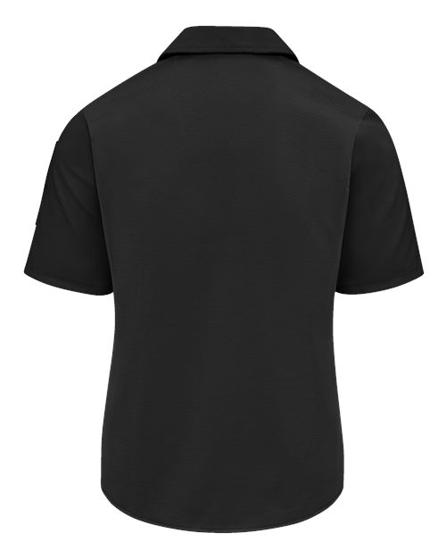 Women's Poplin Airflow Cook Shirt with OilBlok - Black