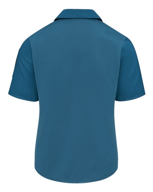 Women's Poplin Airflow Cook Shirt with OilBlok - Teal