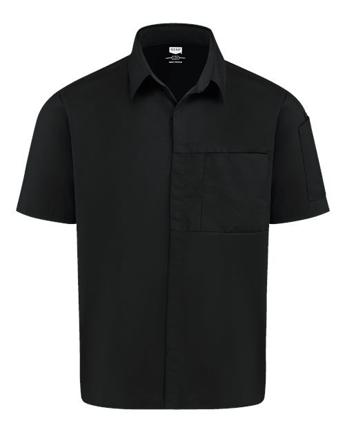 Poplin Airflow Cook Shirt with OilBlok - Black