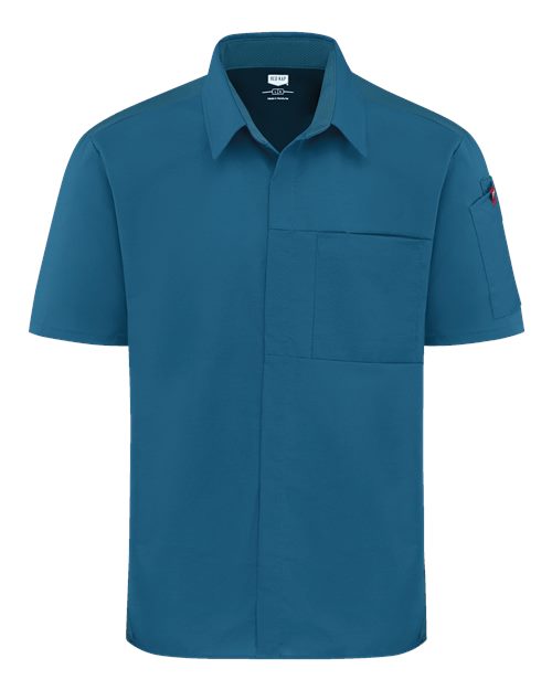 Poplin Airflow Cook Shirt with OilBlok - Teal