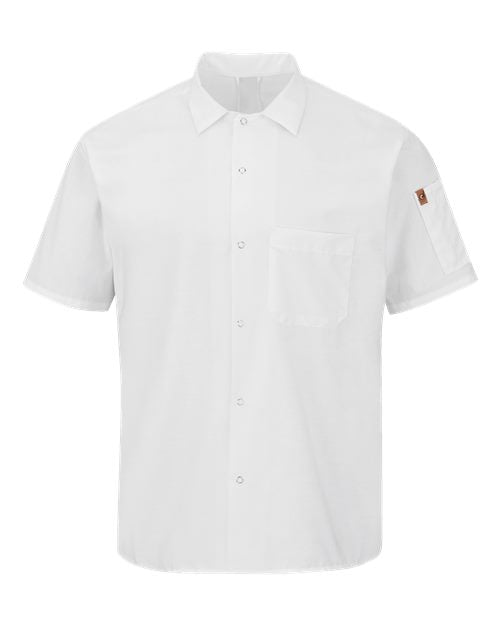 Mimix™ Short Sleeve Cook Shirt with OilBlok - White