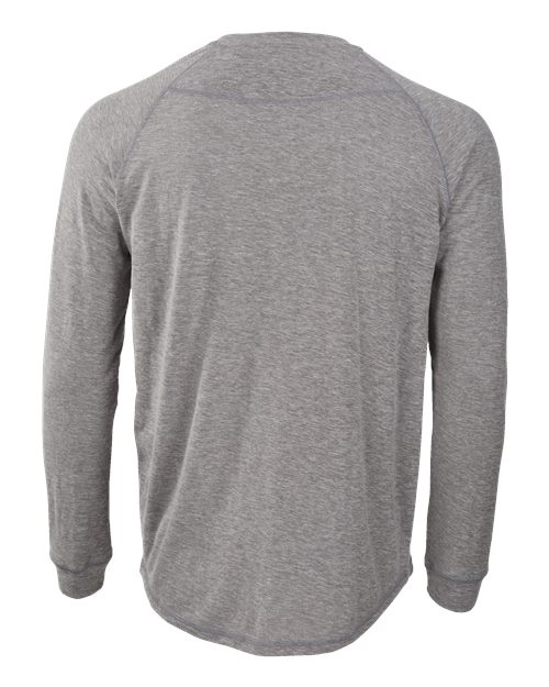 Unisex Henley Long Sleeve T-Shirt - Oxford Heather