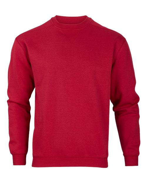 Men's Fleece Crewneck Sweatshirt - Brick Red