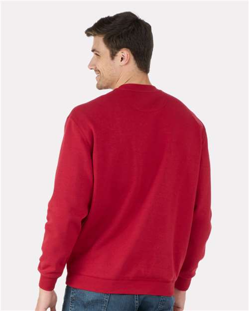 Men's Fleece Crewneck Sweatshirt - Brick Red
