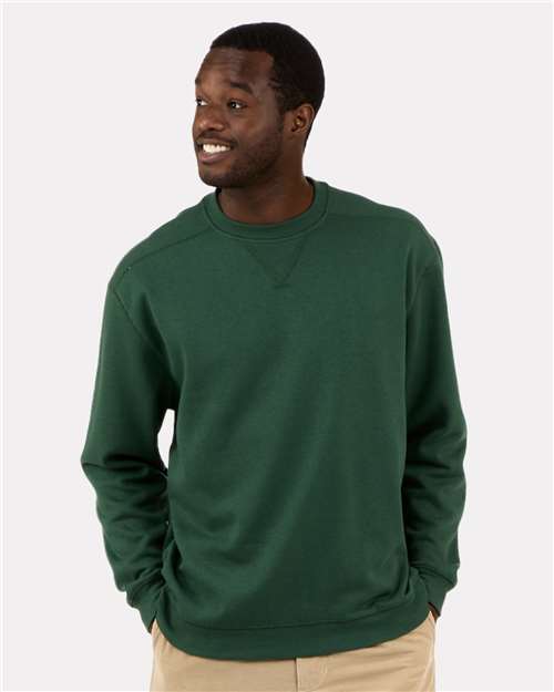Men's Fleece Crewneck Sweatshirt - Dark Green