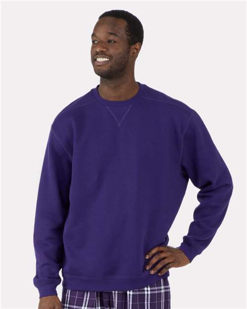 Men's Fleece Crewneck Sweatshirt - Purple
