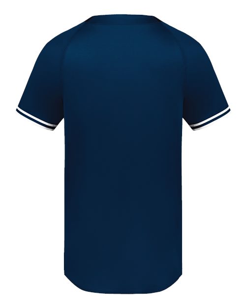 Men's Cutter Henley Jersey - Navy/ White