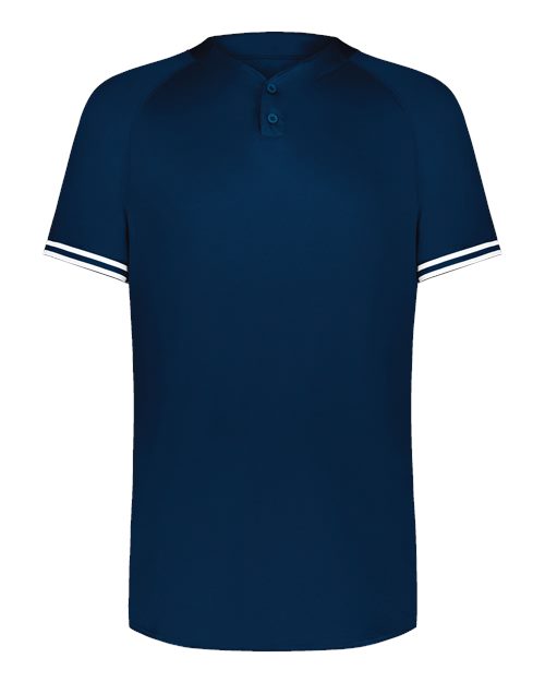 Men's Cutter Henley Jersey - Navy/ White