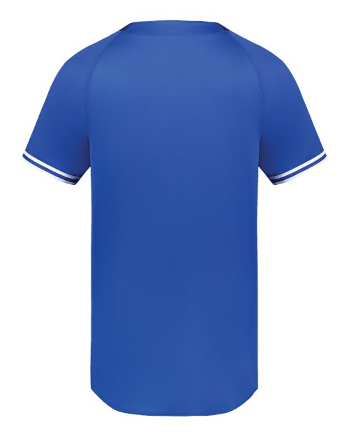 Youth Cutter Henley Jersey - Royal/ White