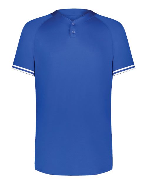 Youth Cutter Henley Jersey - Royal/ White