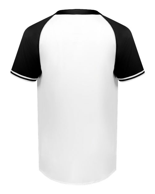 Youth Cutter Henley Jersey - White/ Black