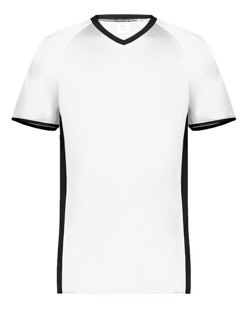 Men's Cutter V-Neck Jersey - White/ Black