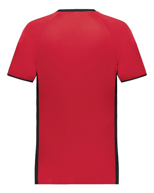 Men's Cutter V-Neck Jersey - Scarlet/ Black
