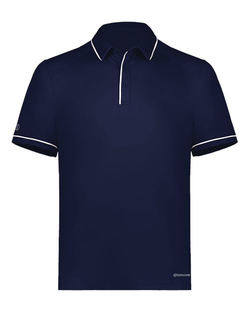 Men's CoolCore® Polo - Navy/ White