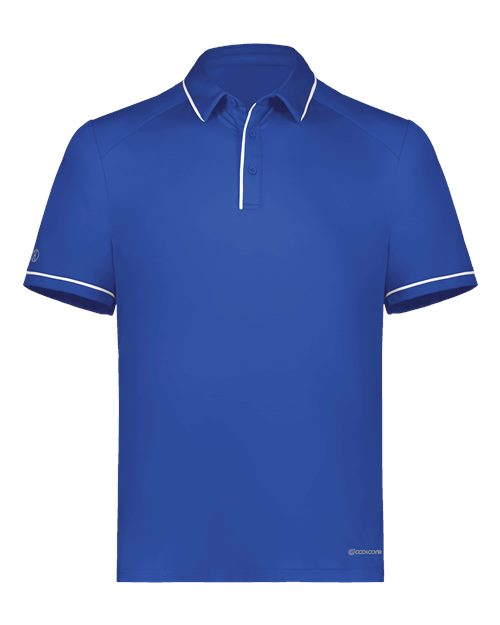 Men's CoolCore® Polo - Royal/ White