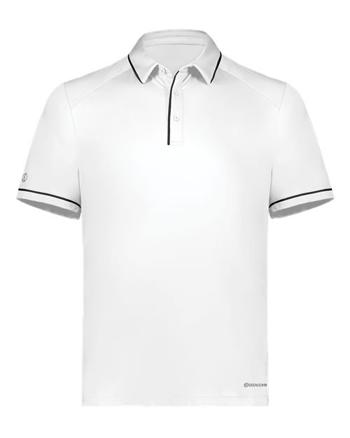 Men's CoolCore® Polo - White/ Black