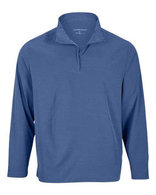 Men's Quarter-Zip Stretch Pullover - Indigo
