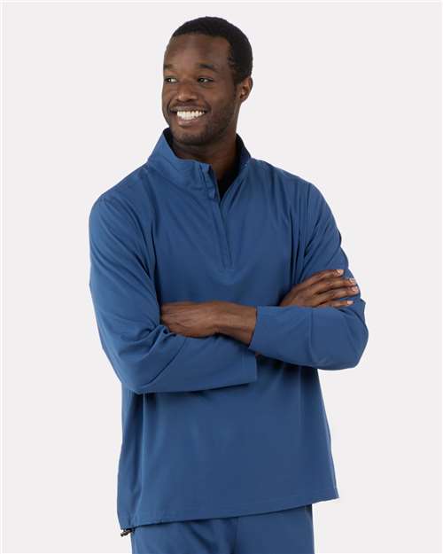 Men's Quarter-Zip Stretch Pullover - Indigo