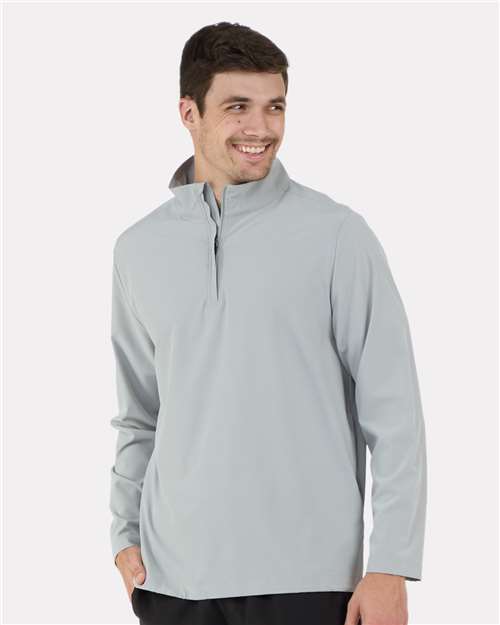 Men's Quarter-Zip Stretch Pullover - Oxford
