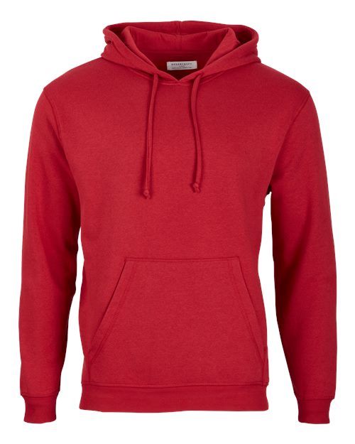 Unisex Fleece Hooded Sweatshirt - Brick Red