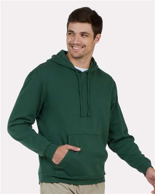 Unisex Fleece Hooded Sweatshirt - Dark Green