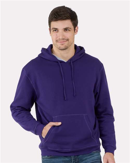 Unisex Fleece Hooded Sweatshirt - Purple