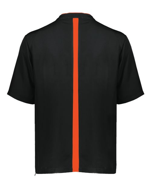 Men's Clubhouse Short Sleeve Quarter-Zip Pullover - Black/ Orange