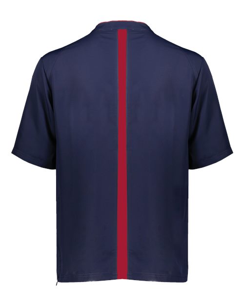 Men's Clubhouse Short Sleeve Quarter-Zip Pullover - Navy/ Scarlet