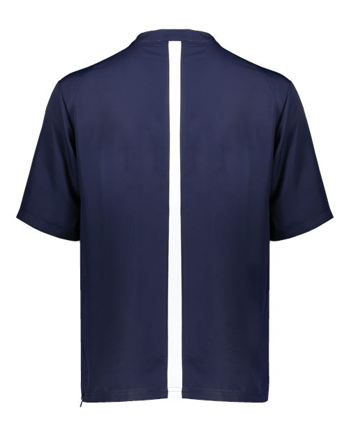 Men's Clubhouse Short Sleeve Quarter-Zip Pullover - Navy/ White