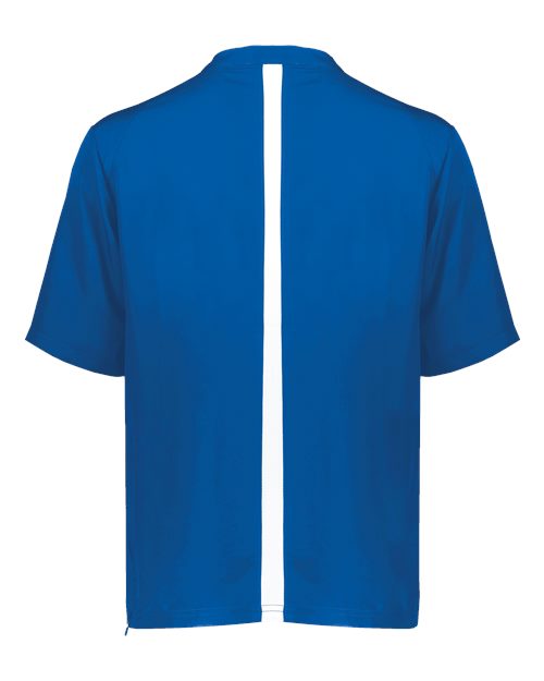 Men's Clubhouse Short Sleeve Quarter-Zip Pullover - Royal/ White