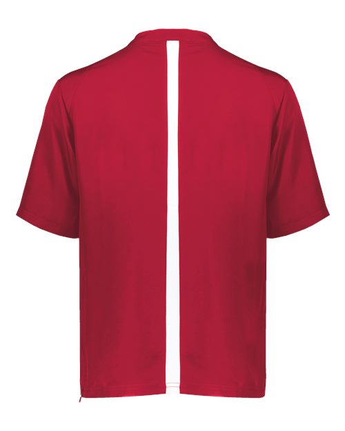 Men's Clubhouse Short Sleeve Quarter-Zip Pullover - Scarlet/ White