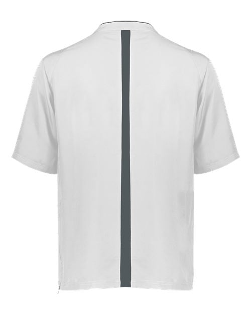 Youth Clubhouse Short Sleeve Quarter-Zip Pullover - White/ Graphite